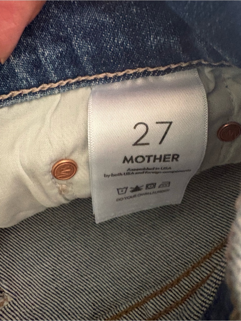 MOTHER The Tomcat Ankle Fray Jeans, size 27 - Picture 16 of 16